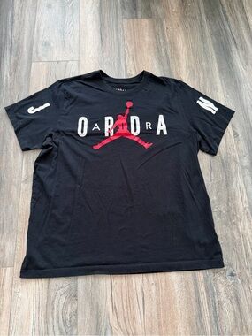 Jordan Men's Black Stretch Graphic Short-Sleeve T-Shirt XXL